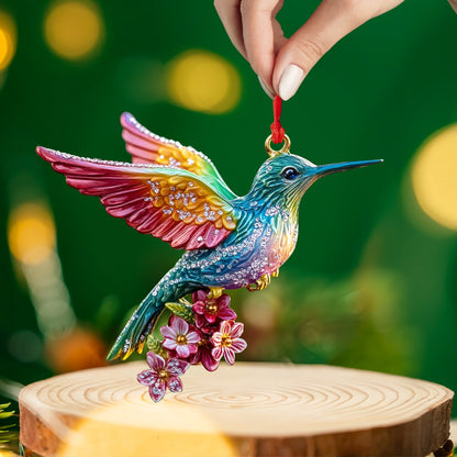 Shineful 2D Acrylic Ornament Radiant Hummingbird Harmony