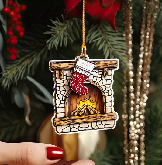 Shineful 2D Acrylic Ornament - Cozy Yuletide Memories