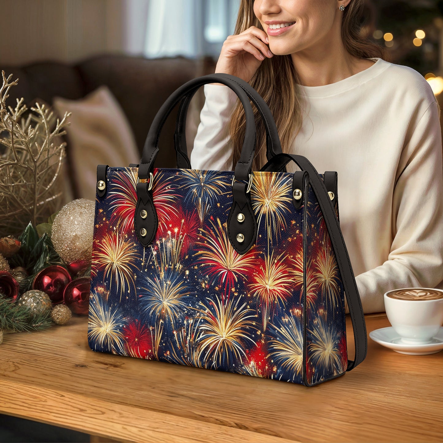 Shineful Leather Bag Firework Glam