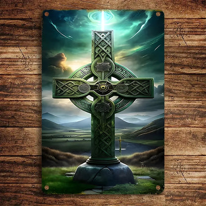 Shineful 2D Metal Sign The Sacred Celtic Cross