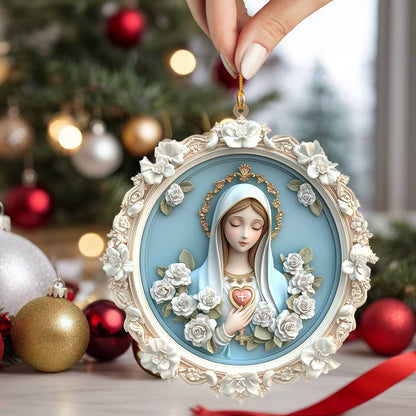 Shineful 2D Acrylic Ornament Blessed Virgin Mary Christmas