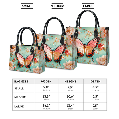 Shineful Leather Bag Ethereal Spring Butterfly