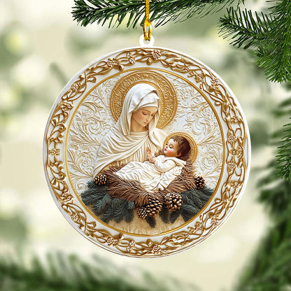 Shineful 2D Acrylic Ornament - Mother's Love Nativity