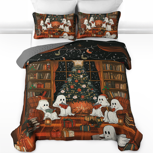 Shineful All Season Quilt 3-Piece Set Christmas Book Club