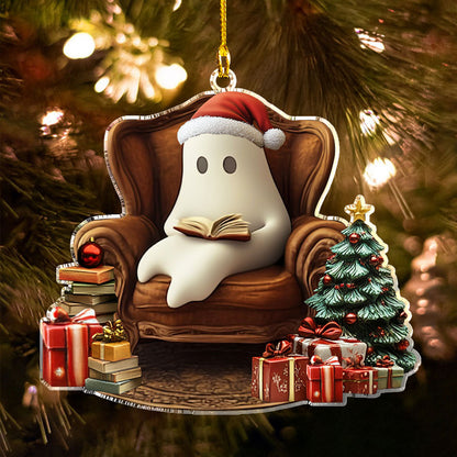 Shineful 2D Acrylic Ornament - Ghostly Christmas Reads