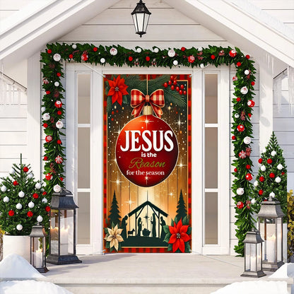 Shineful Door Cover Glorious Christmas Faith