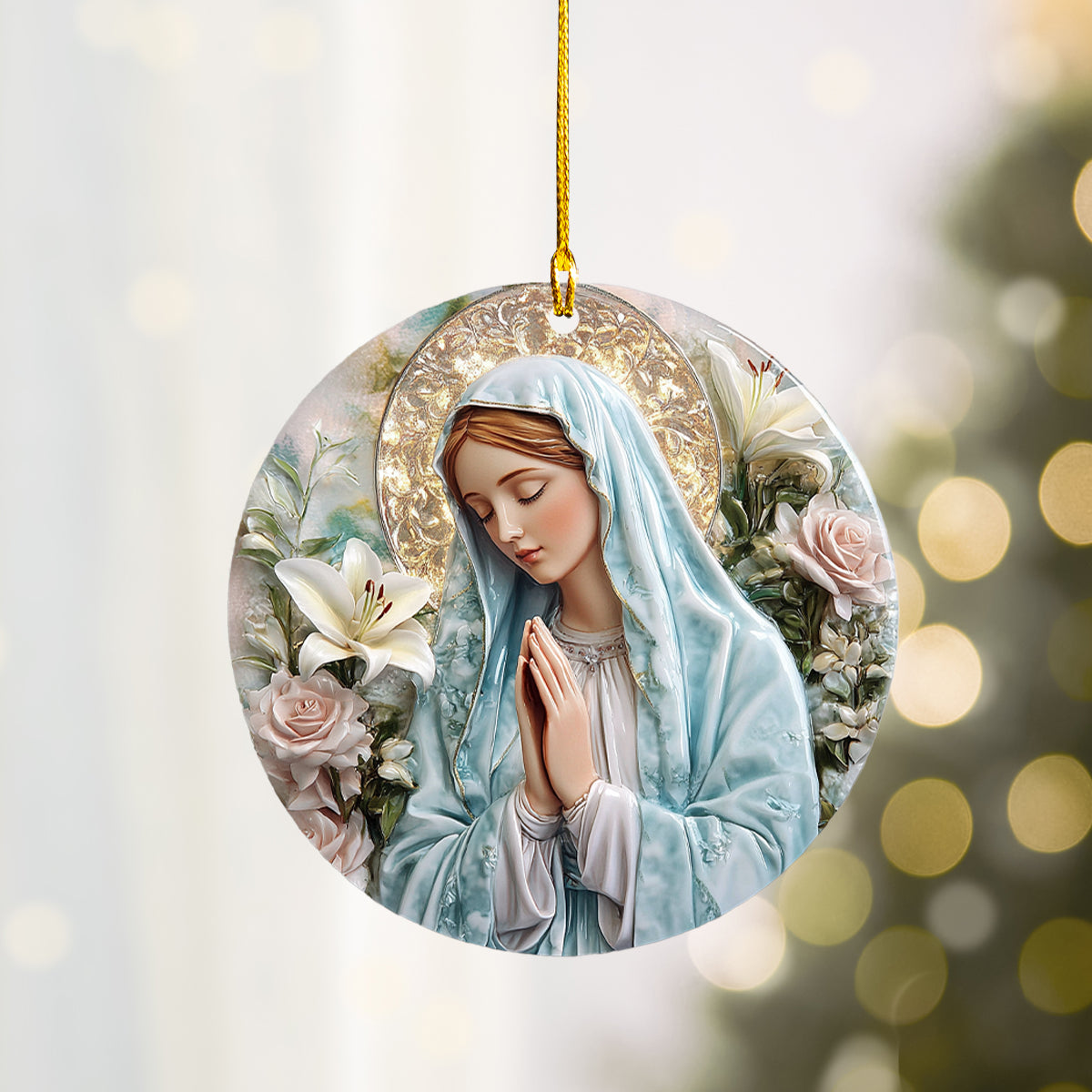 Shineful 2D Acrylic Ornament - Graceful Virgin Mary