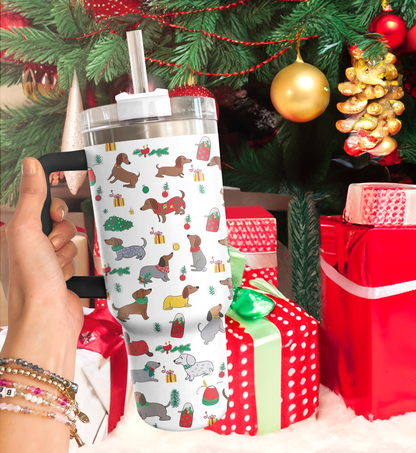 Shineful Tumbler Weihnachten Dackel Cheer