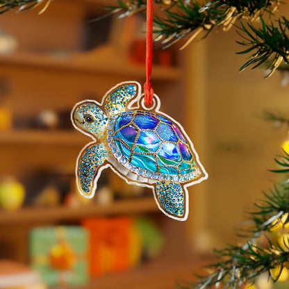 Shineful 2D Acrylic Ornament Midnight Sea Turtle