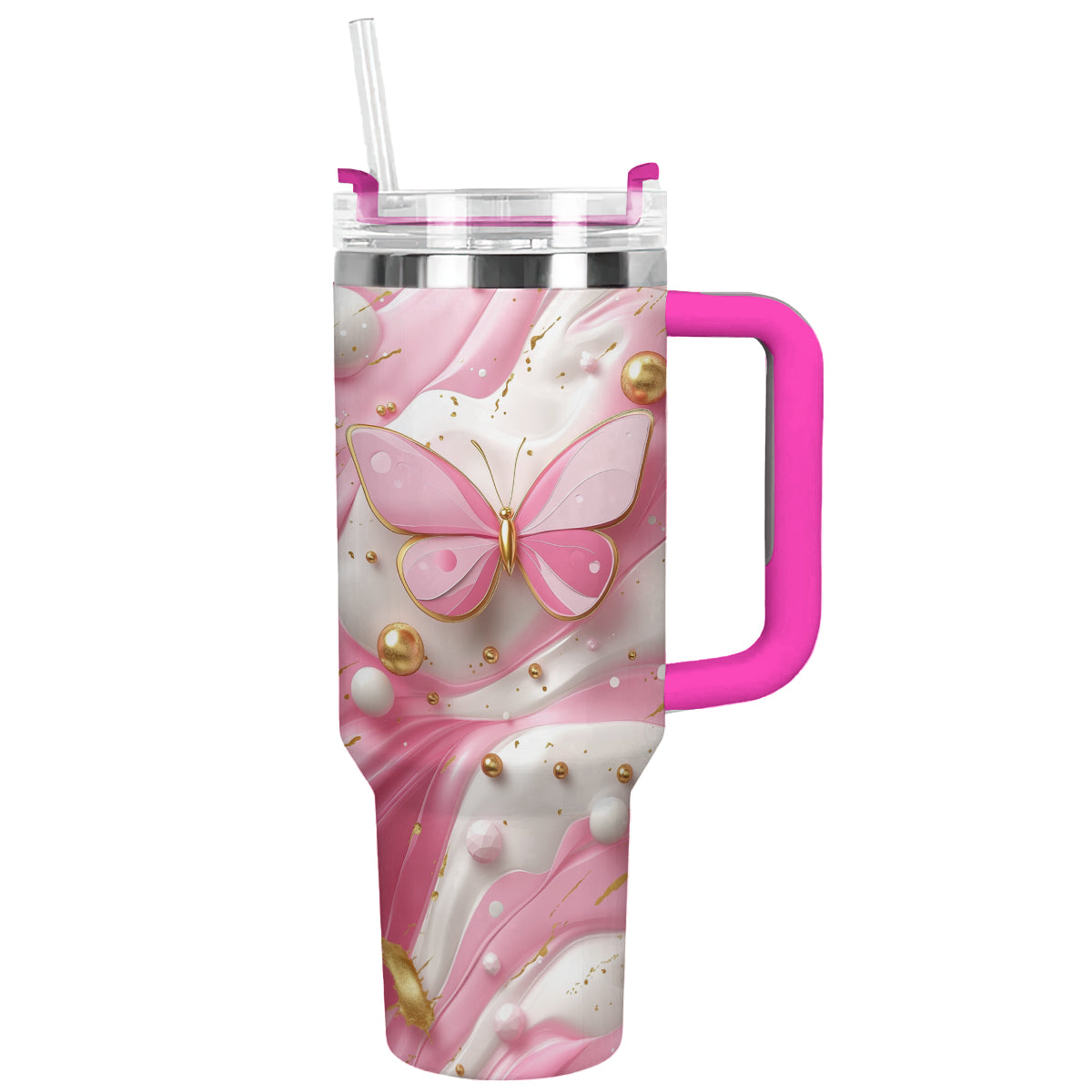 Shineful Tumbler Pink Butterfly