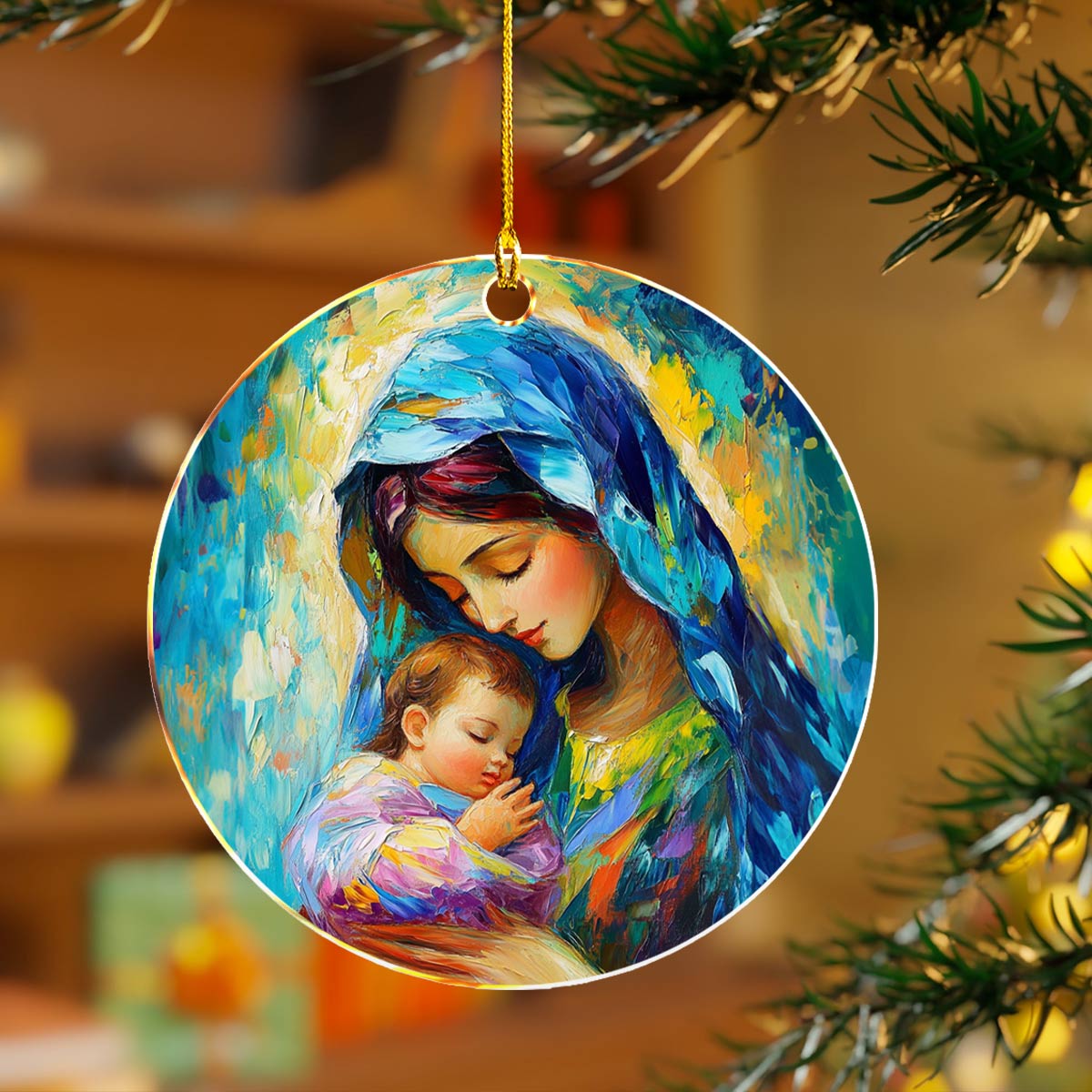 Shineful 2D Acrylic Ornament Blessed Art