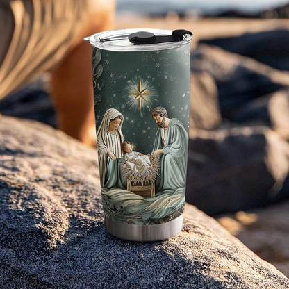 Shineful 20oz Tumbler - Divine Silent Night Nativity