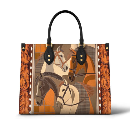 Sac en cuir brillant Masterpiece en forme de cheval