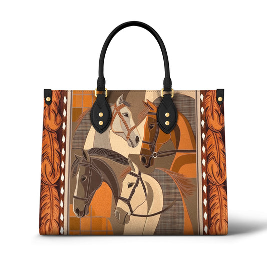 Shineful Leather Bag Masterpiece In Horse