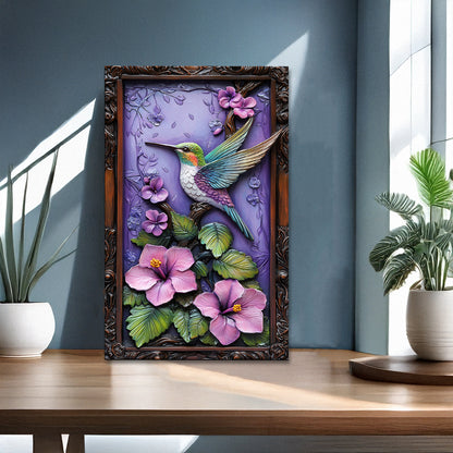 Shineful 2D Metal Sign Hummingbird Wings Of Wonder