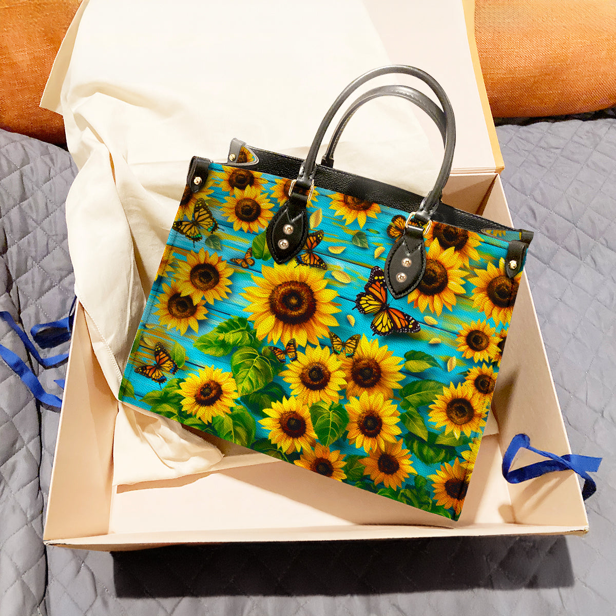 Sac en cuir brillant Sunshine Blossom