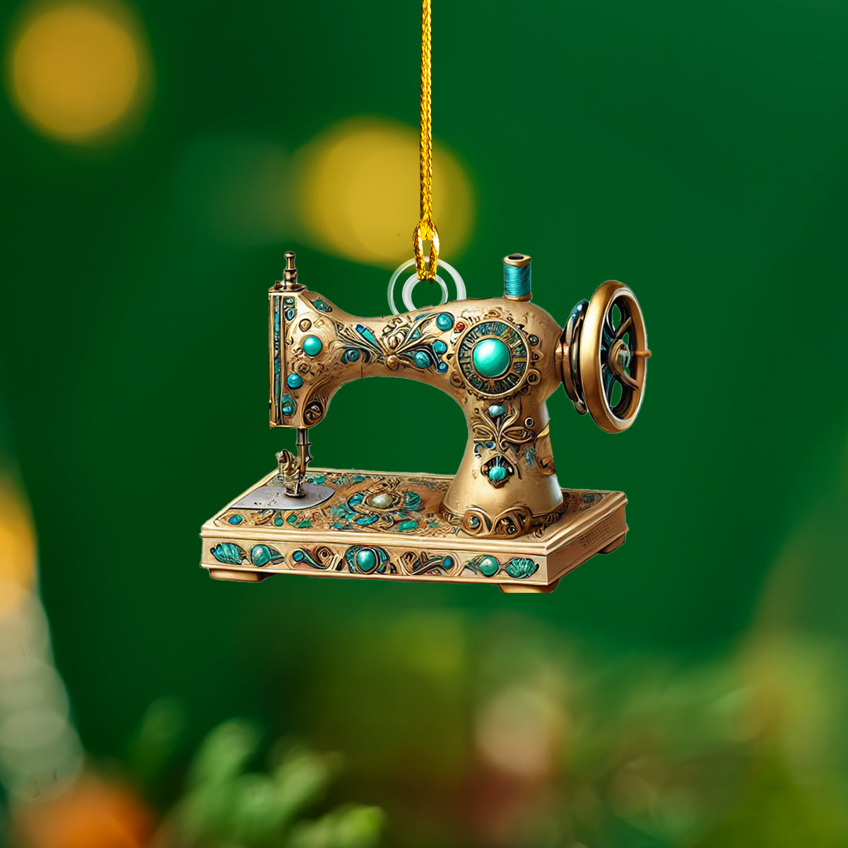 Shineful 2D Acrylic Ornament Vintage Sewing Machine