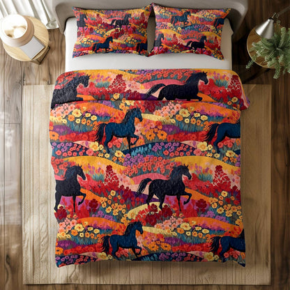 Shineful All Season Quilt 3-Piece Set Equestrian Dreams