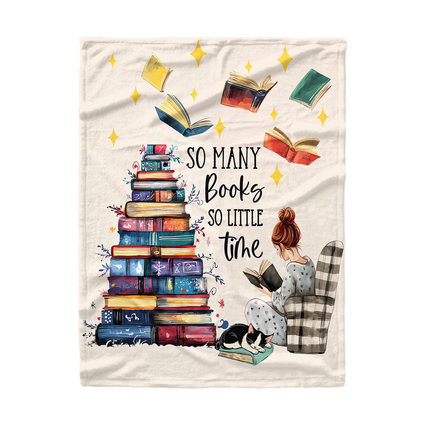 Shineful Fleece Blanket Cozy Reads