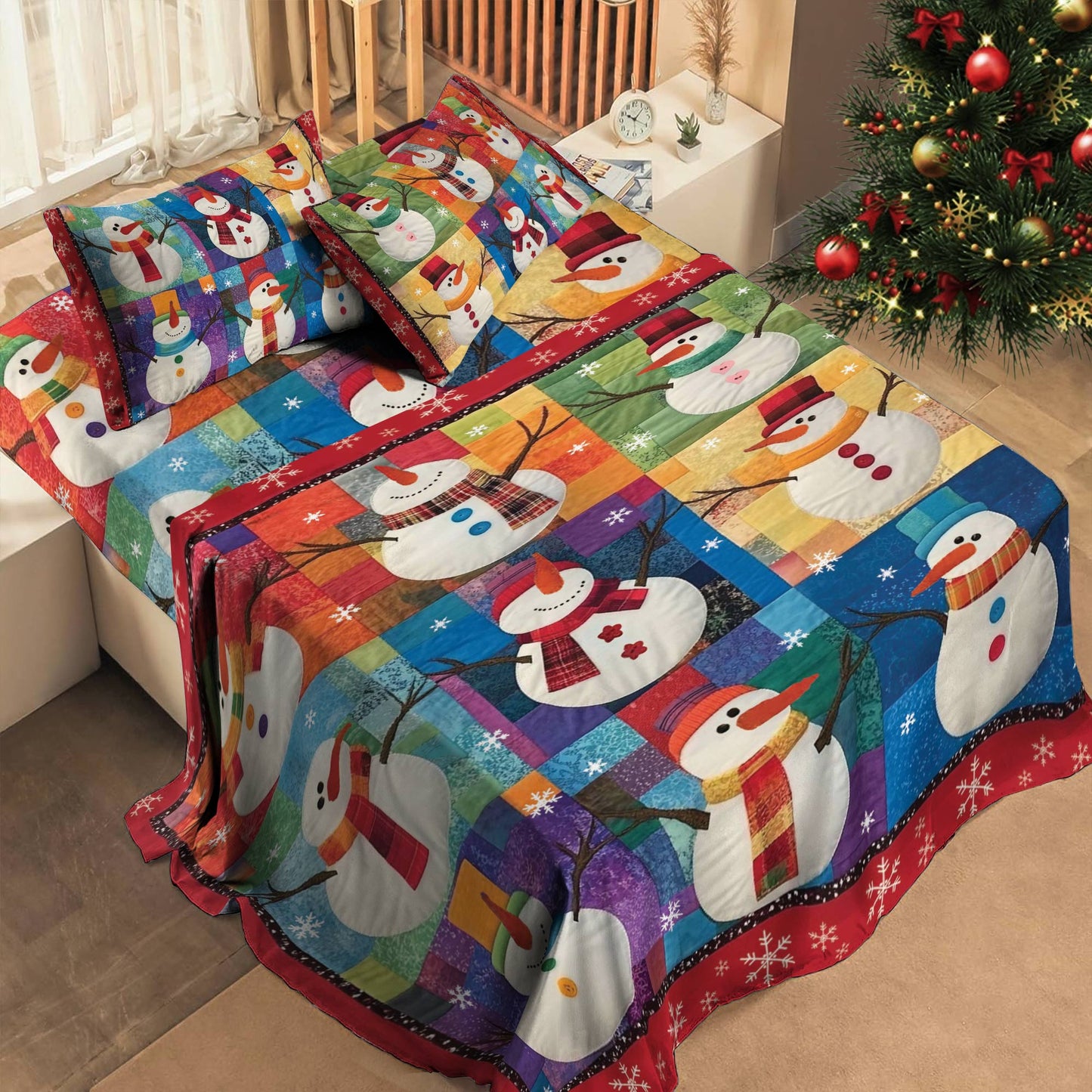 Ensemble de draps Shineful 4 pièces Première neige