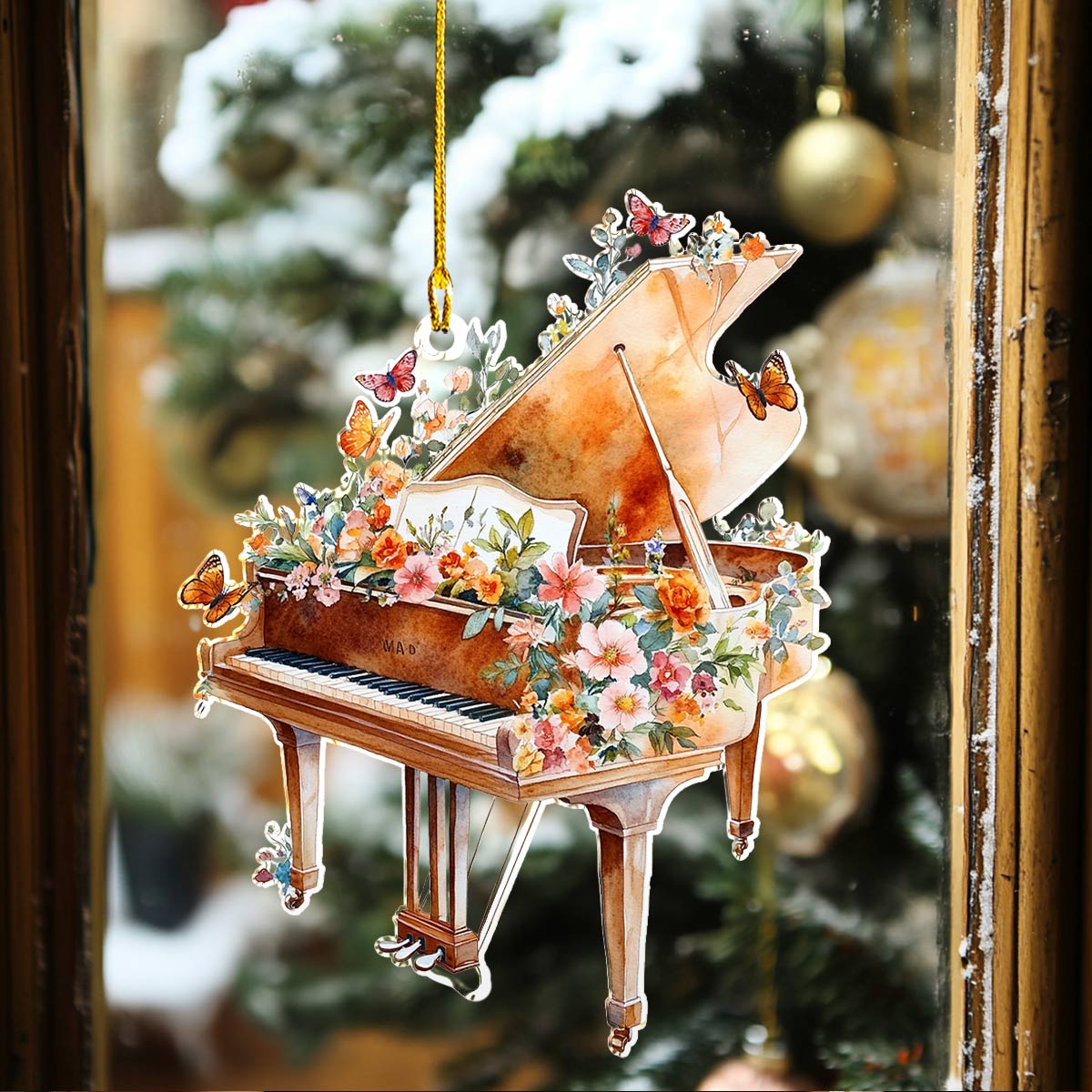 Shineful 2D Acrylic Ornament Pianist At Heart