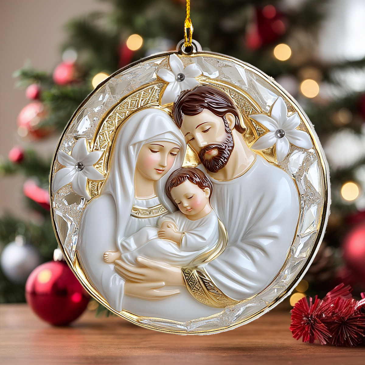 Shineful 2D Acrylic Ornament The Crystal Holy Family