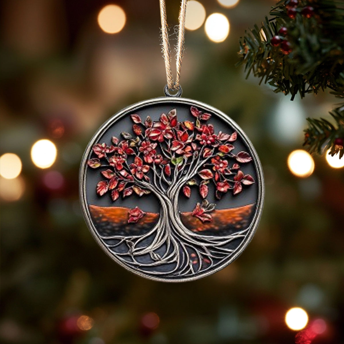 Shineful 2D Acrylic Ornament - Tree of Life Four Seasons Collection