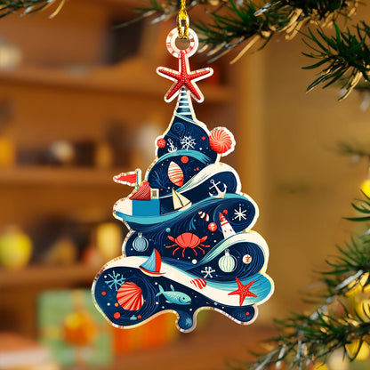 Shineful Acrylic Ornament Nauti-Tree Christmas