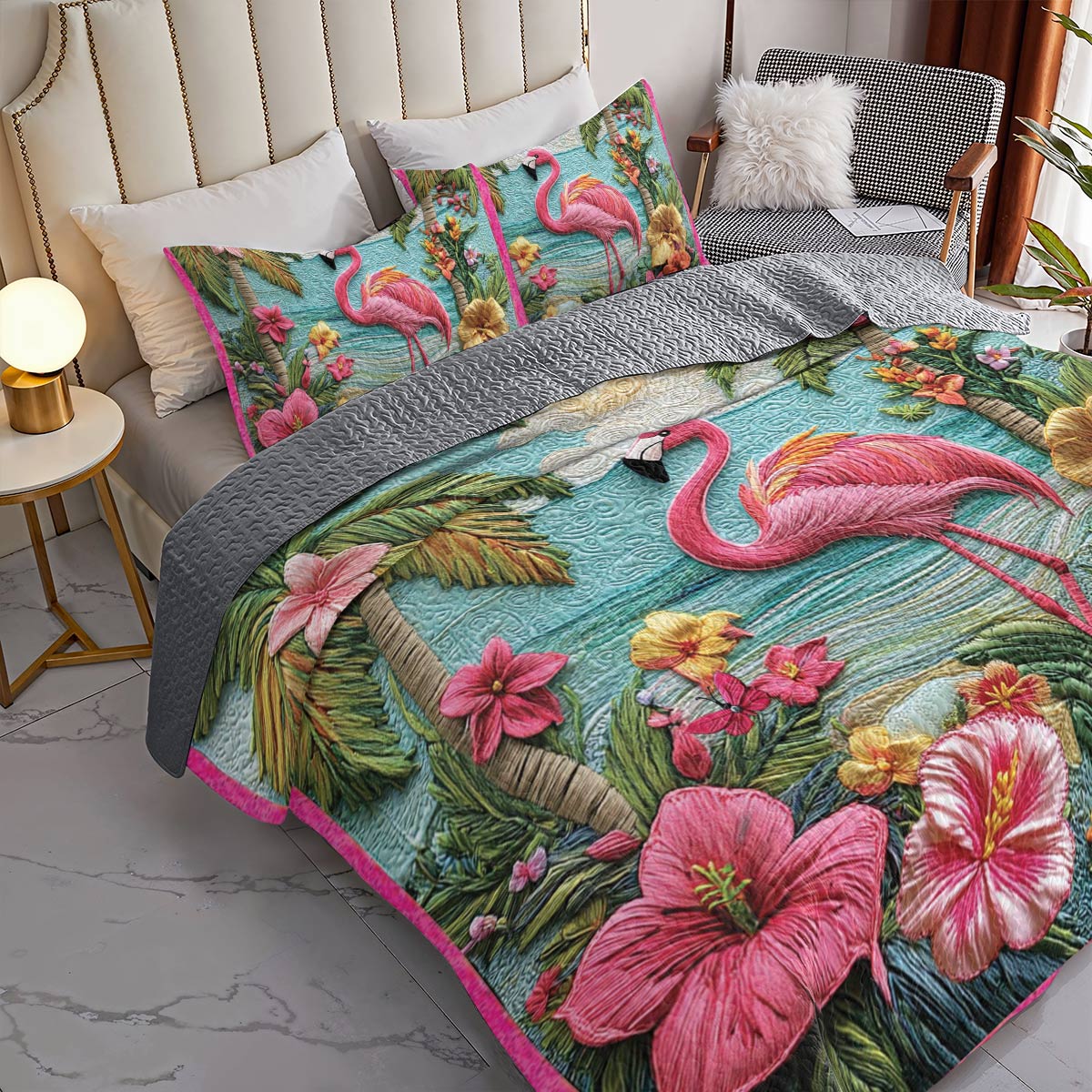 Shineful All Season Quilt 3-Piece Set Tropical Escape