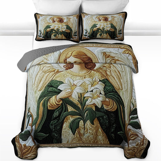 Shineful All Season Quilt 3-Piece Set - Angelic Comfort