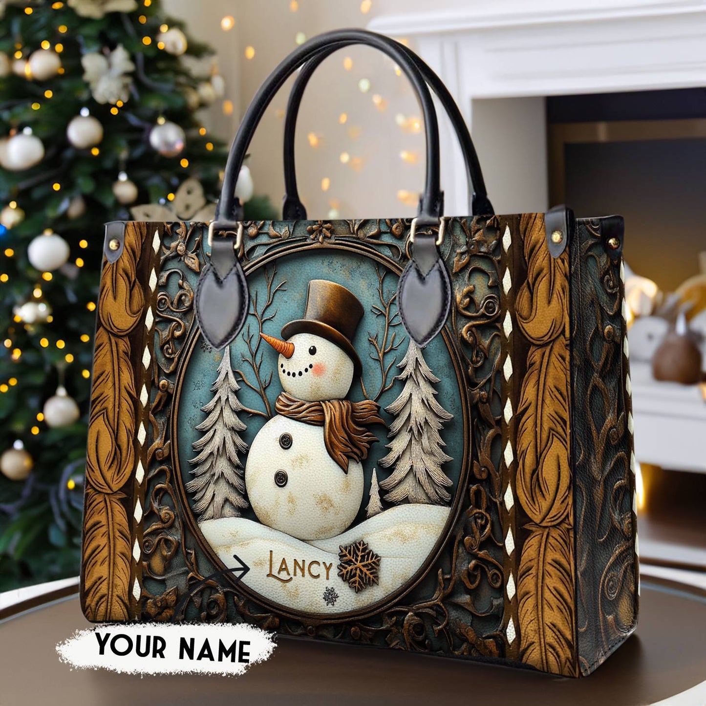 Shineful Leather Bag Holiday Cheer