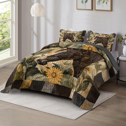 Shineful All Season Quilt 3-Piece Set - Majestic Horse