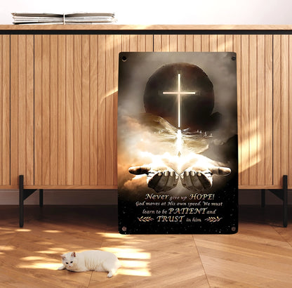 Shineful 2D Metal Sign Hands of Faith