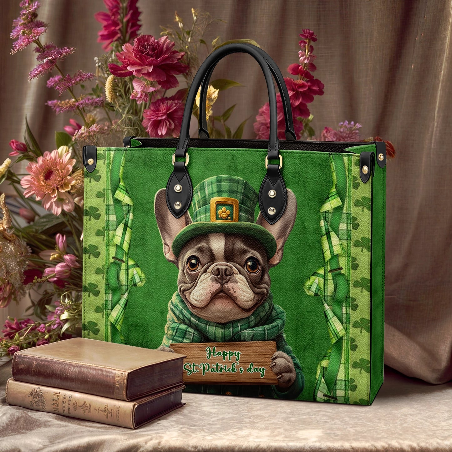 Shineful Leather Bag Shamrock Frenchie