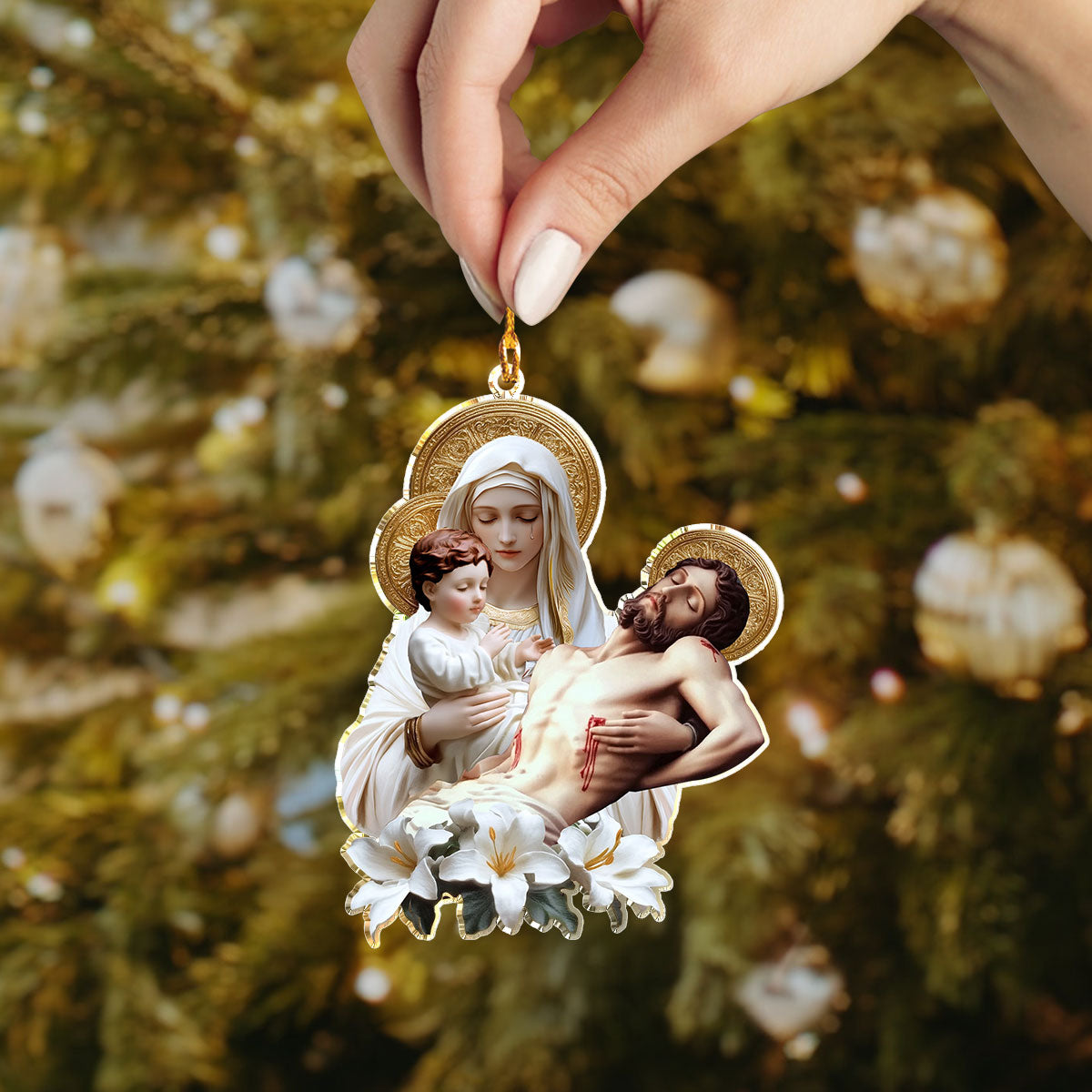 Shineful 2D Acrylic Ornament - Divine Compassion Keepsake