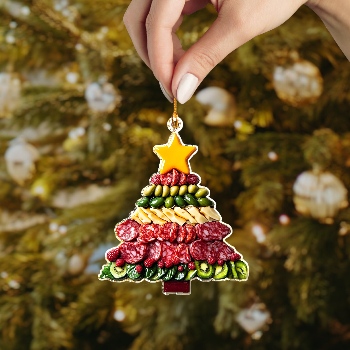 Shineful 2D Acrylic Ornament Charcuterie Christmas Tree