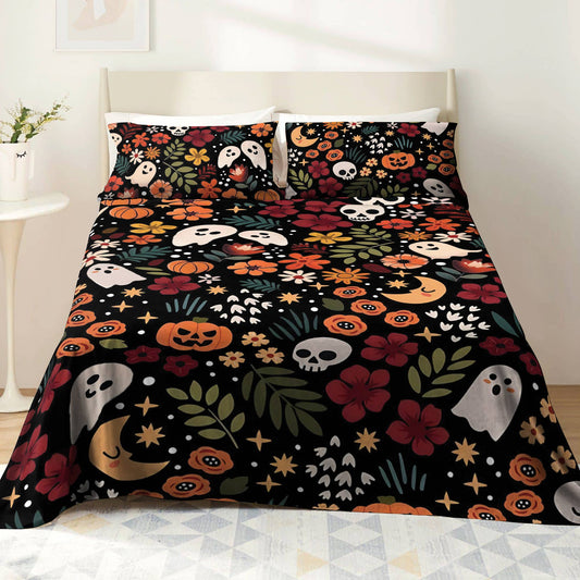 Shineful 4-Piece Bed Sheet Set Spooky Chic