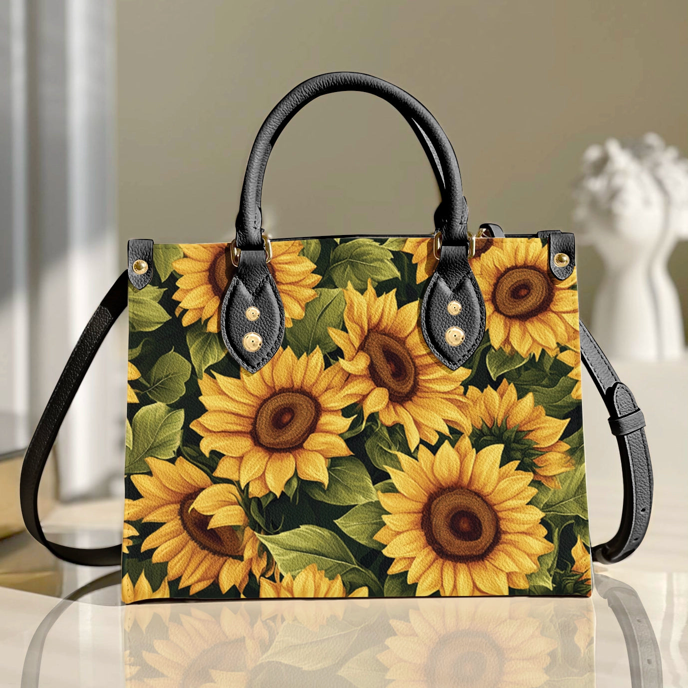 Shineful Leather Bag Sunflower Slumber