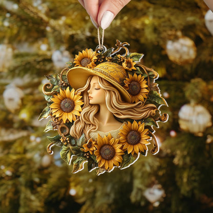 Shineful 2D Acrylic Ornament Fields of Gold Sunflower