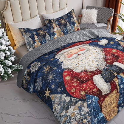 Shineful All Season Quilt 3-Piece Set Santa Dreams