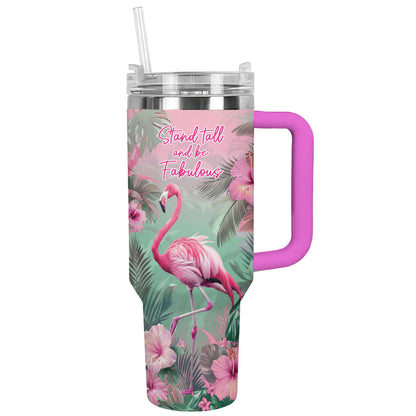 Shineful Tumbler Serene Flamingo Retreat