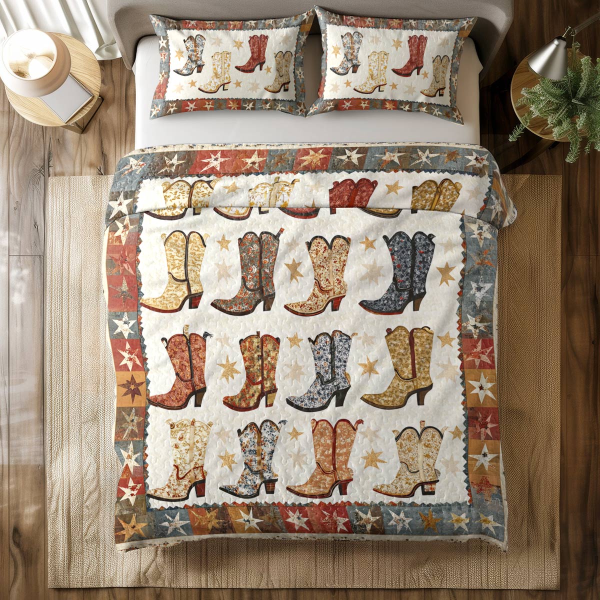 Shineful All Season Quilt 3-Piece Set Cowboy Charm