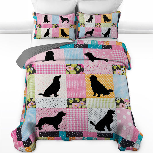 Shineful All Season Quilt 3-Piece Set Furry Hug Friends