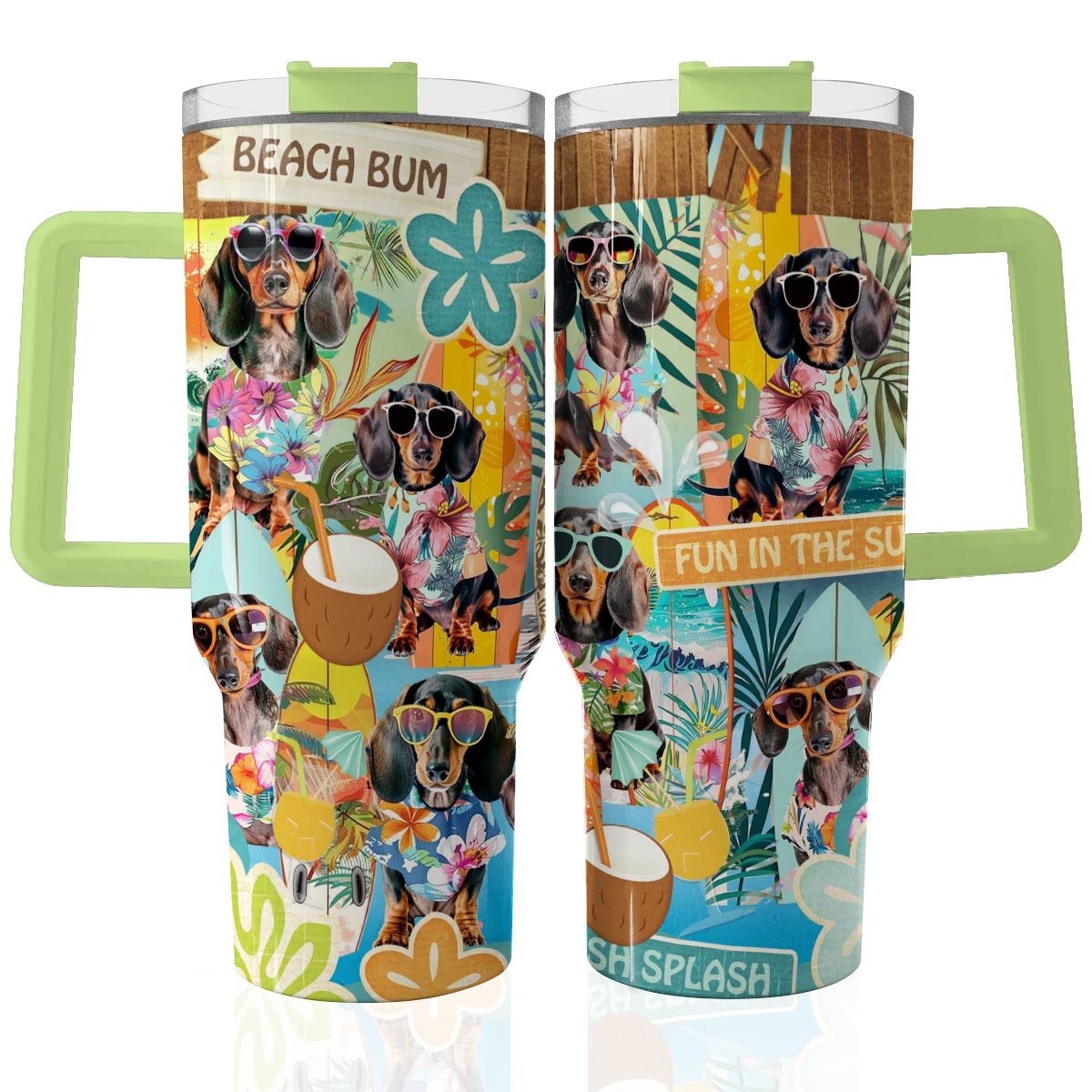 Shineful Tumbler Dachshund Summer Vibe