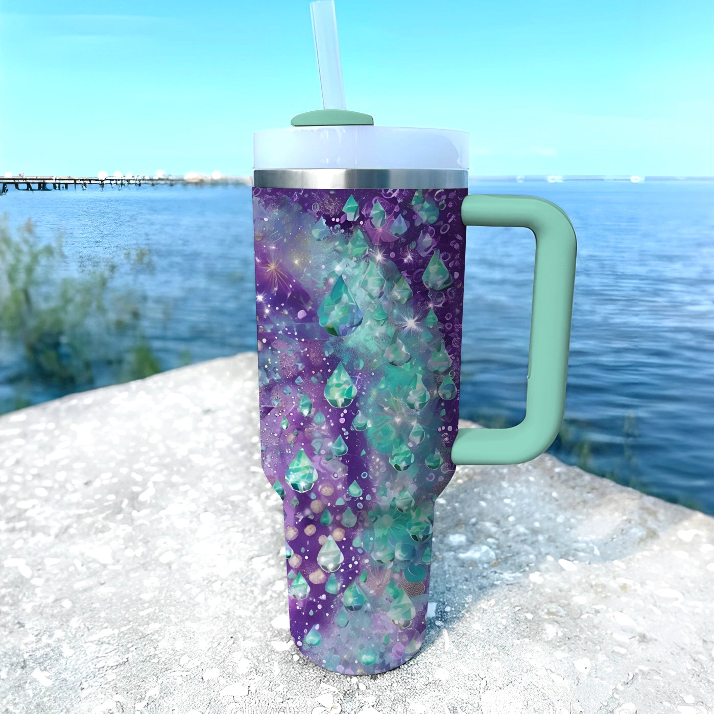 Shineful Tumbler Personalized Cosmic Mermaid