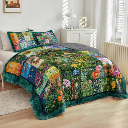 Shineful All Season Quilt 3-Piece Set Butterfly Haven