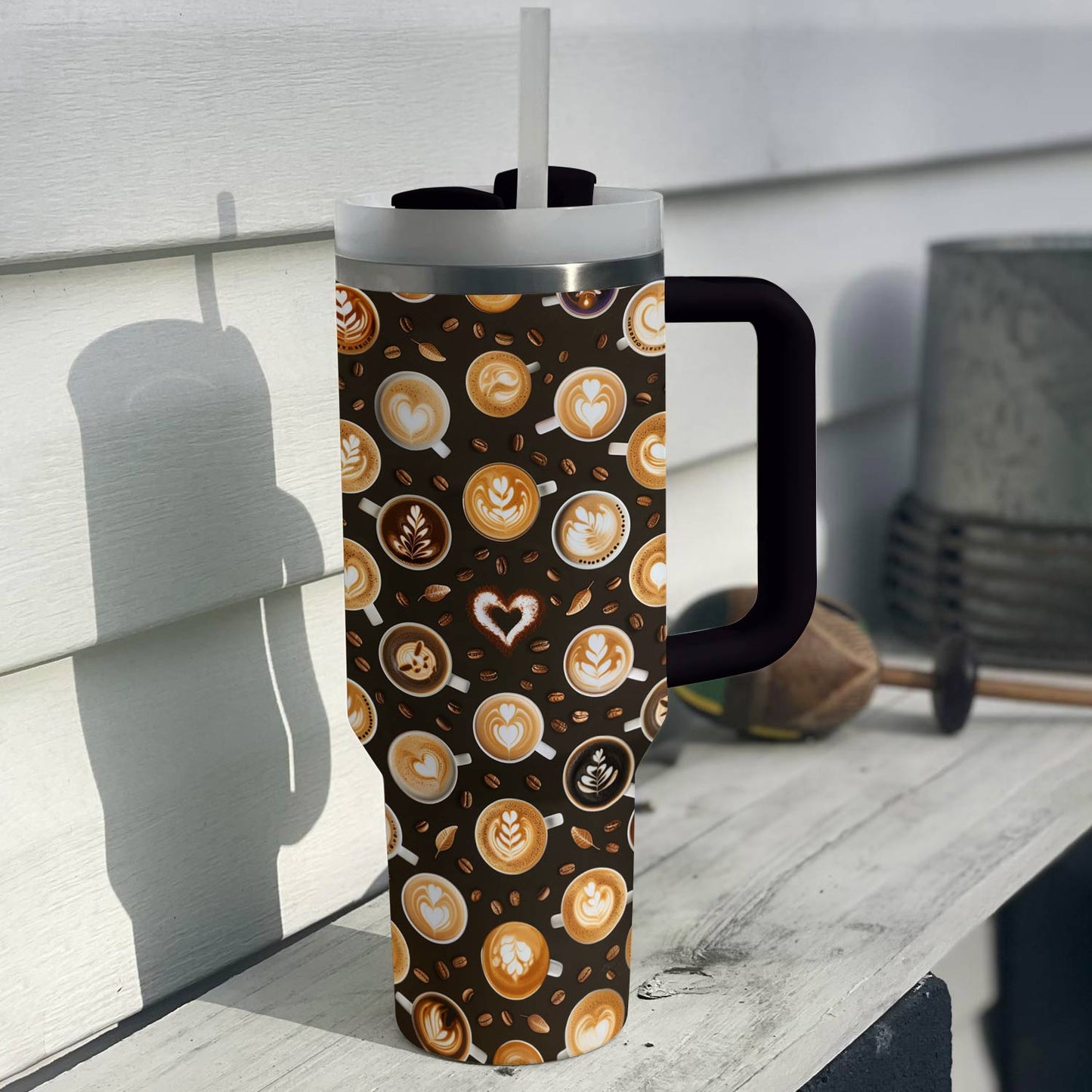 Shineful Tumbler Coffee Pattern