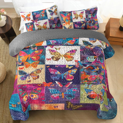 Shineful All Season Quilt 3-teiliges Set Flutter Fantasy Butterfly