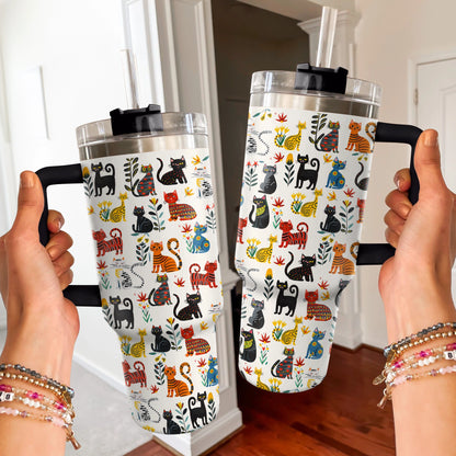 Shineful Tumbler Cute Whimsical Cat