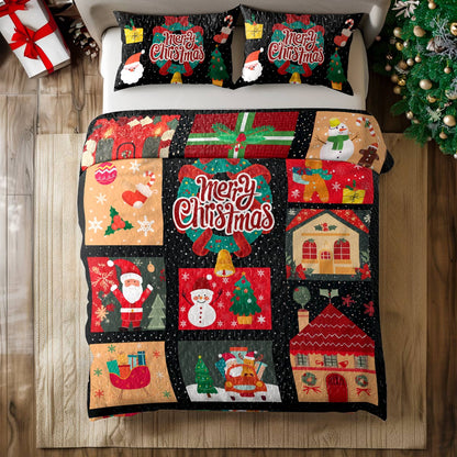 Shineful All Season Quilt 3-Piece Set Christmas Cheer